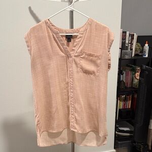 Worthington Blush Cap Sleeve Blouse